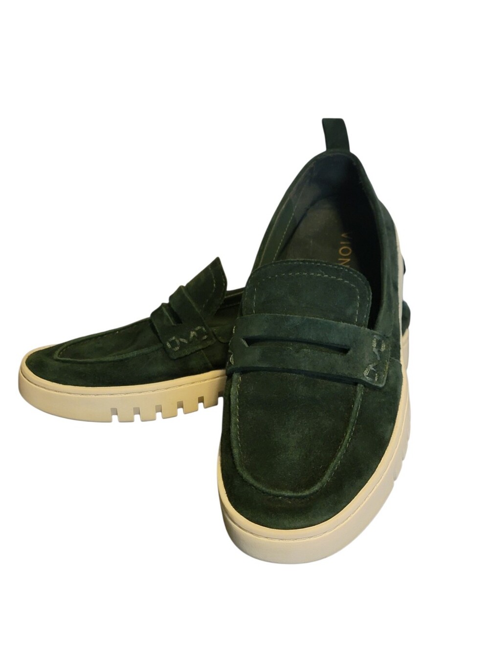 VIONIC Uptown Womens Slip On Dark Green Suede Loafer Moc Casual Shoes Size 7.5 - Picture 8 of 8